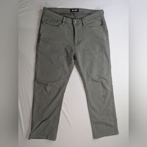 DUER DU/ER Performance Straight Fit Pants Size 38x28 Gull Green Gray Men’s 38
